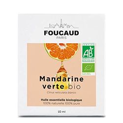 FOUCAUD | Olio essenziale di mandarino verde | Citrus Reticulata Blanco | BIOLOGICO | 100% Naturale 100% Puro - Roll on Incluso | CALMANTE | TONICO | DIGESTIVO | 10 ml | Marca Francese Nata nel 1946