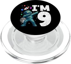 Soy 9 Dabbing Astronauta Galaxy 9 Año Niño Cumpleaños Niños PopSockets PopGrip para MagSafe