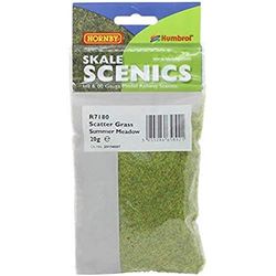 Hornby R7180 Static Grass - Mixed Summer, 2.5mm for Model Railway OO Gauge, Model Train Accessories for Adding Scenery, Dioramas, Woodland, Buildings and More, Model Making Kits - 1:76 Scale