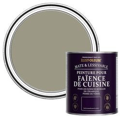 Rust-Oleum Peinture Verte Résistante à l'eau pour Faïence de Cuisine, Finition Mate - Racine 750ml