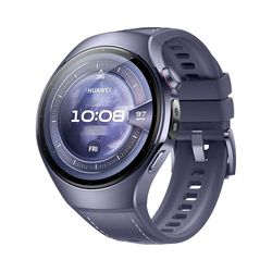 HUAWEI WATCH 5, 46mm Smartwatch, Multi-sensing X-TAP, Health MOT, Real-Time Fingertip Blood Oxygen, up to 11 Days Battery Life, eSIM, Aerospace-Grade Titanium/Stainless Steel, iOS & Android, Purple