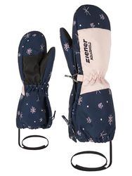 Ziener LEVI - Guanti da sci per bambini, impermeabili, traspiranti, con stampa in cristallo di neve, 80 cm