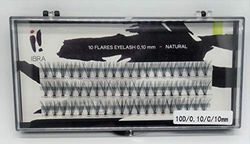 Ciglia per ciglia "naturals" senza nodi, 0,10-C-10 mm, IBRA Makeup ciglia finte naturali lunghe con profilo C