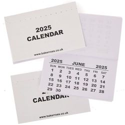 Baker Ross FN312 Kalenderonderleggers 2025 - Pak van 20, Kinderen maken hun eigen kalender knutsel accessoires