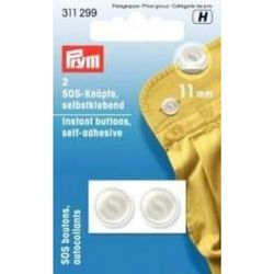 Prym Plastic Buttons, Polyester, 13 mm, perlmuttfarbig, 24 Stück