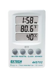 Extech Instruments 445702 Hygro-Thermometer Clock