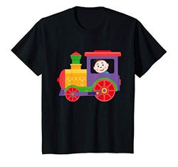 Niños Pequeña locomotora con bebé | colorido tren de juguete Camiseta