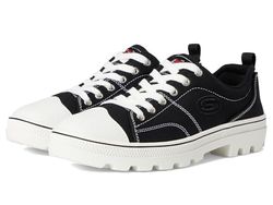 Skechers Roadies-True Roots, Sapatilhas de mulher, Preto Blk Black Canvas Leather Trim, 37,5 UE