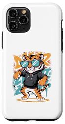 Tigre Dabbing Con Occhiali Da Sole Custodia per iPhone 11 Pro