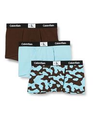 Calvin Klein Calzoncillos bóxer Pack de 3 Chicos Algodón elástico, Mehrfarbig (Multicolor), 8-10 Años