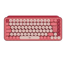 LOGITECH Teclados Marca Modelo Pop Keys - Teclado - inalámbrico - USB, Bluetooth LE, Bluetooth 5.1 - QWERTY - inglés - Interruptor: Brown Tactile - Rosa