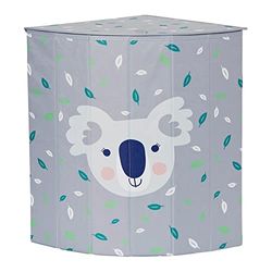 LOVE !T STORE !T 677369 Cesto Rectangular de Tela de Alta Calidad, Ahorro de Espacio y Extra Estable, Gris con Koala, 35cm x 35cm x 50cm