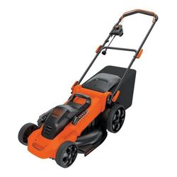 Black & Decker LM2000 3-i-1 EdgeMax elektrisk gräsklippare, grästrimmer, (2000 W, 48 cm skärbredd, 50 liter gräslåda med 7 olika skärhöjder 38 – 100 mm)