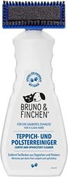 Bruno & Finchen Smacchiatore per tappezzeria e tappeti | Rimuove le macchie e elimina odori animali | Detergente anti urina cani e urina gatto per ceste, coperte, divani, tappeti ecc. | 650 ml