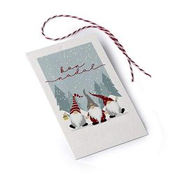 Mopec Bon Nadal-kort Röd Gnomos 6x10cm. 25-pack