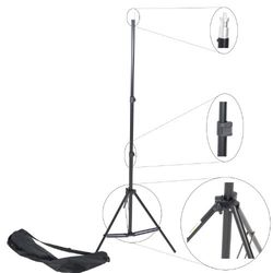 DynaSun Tripé profissional de pé W803 220 cm, alumínio para estúdio fotográfico, candeeiro flash de vídeo