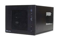 SilverStone SST-SG05BB-Lite - Sugo Mini-ITX Compact Computer Cube Case, nero