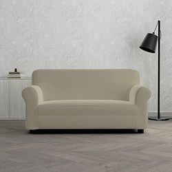Italian Bed Linen DAHLIA elastiskt sofföverdrag i polyester, Tortora, 2-sits