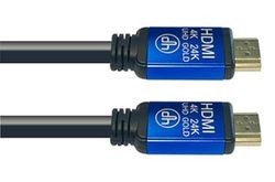 VoltShine HDMI-kabel, 30 m hane-hane-kabel, 4K-kompatibel, idealisk för HD-video- och ljudöverföring