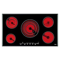Teka TR 951 Vitrocerâmica 5 fogos 90 cm, tecnologia Touch Control, com cronómetro, cerâmica Teka cor preta