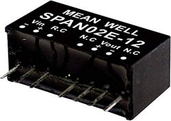 Mean Well SPAN02B-12 módulo convertidor DC/DC 167mA 2W Número de salida: 1 x