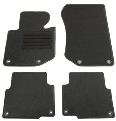 AD Tuning GmbH hg1717 Veludo ajuste suporte preto auto conjunto de tapetes tapetes tapetes Carpet Floor Mats