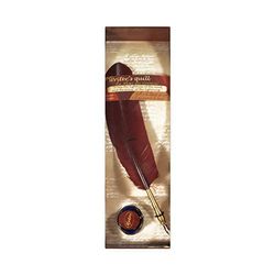 Aladine 85523 - Piuma da scrivano, Colore: Rosso