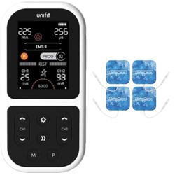 TensCare Unifit TENS/EMS Unit with Cool Relief Pads – Soothe Pain, Rebuild Muscles & Relax with Menthol-Infused Electrodes