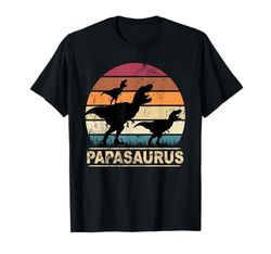 Dinosauro Papasaurus Tyrannosaurus Rex Twin Papa Dino Saurus Maglietta