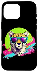 Funny Retro Vintage 80s Mens & Womens Cheetah Lover Coque pour iPhone 16 Pro Max