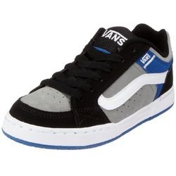 Vans - Zapatillas de Skateboarding de Ante para niño, Color Negro, Talla 36