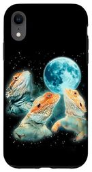 Carcasa para iPhone XR Tres Dragones Quebrantahuesos Aullan a la Luna Beardies