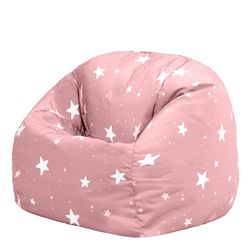 Icon Étoiles Pouf Enfant, pour Poire avec Remplissage, Chaise Enfant, Fauteuil Chambre, Meuble Chambre, Meuble Salon, Rose