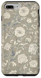 Chinoiserie Fantasia Floreale Vintage Beige Tan Custodia per iPhone 7 Plus/8 Plus