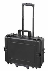 MAX Cases - MAX505TCTR.079 preto - mala hermética para ferramentas com carrinho - dimensões internas 500 x 350 x 194 mm