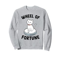 Wheel Of Fortune Cat Joke Robot Vacuum Cleaner Cat Sweatshirt