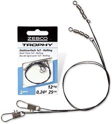 Zebco Trophy stalen voorvak, 1 x 7 rollen, veilig voorvak, materiaal spinvissen, hengel, accessoires, snoek, vissers, 6 kg