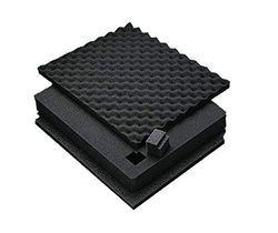 PELI 1521 Replacement Foam Set, Original PELI Protector Case accessory, Compatible with: PELI 1520, Colour: Black