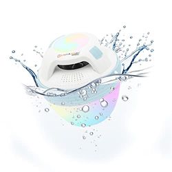 Musicman Altavoz de Piscina Portátil, inalámbrico y Resistente al Agua con Bluetooth, Luces LED de 4 Colores Diferentes, Manos Libres, 8 Horas de Funcionamiento - Altavoz de Ducha pequeño BT-X60