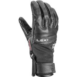 LEKI Guantes Lightning 3D, Color Negro y Blanco, Talla 9