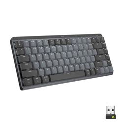 Logitech MX Mechanical Mini Tastiera Retroilluminata Wireless, Bluetooth, USB-C, Layout QWERTY US Intl, Grigio