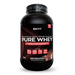 EAFIT - PURE WHEY PROTEIN 1,8 KG - Double Chocolat - 32 g Par Shaker Proteine | Pre Workout - Construction de la Masse Musculaire - BCAA - Magnesium