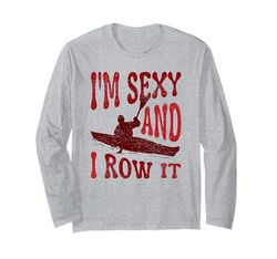 Sono Sexy E Lo Row It Kayaker Kayak Kayak Pesca Maglia a Manica