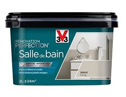 V33 Peinture de rénovation salle de bain, Rénovation perfection Seigle satin 2L