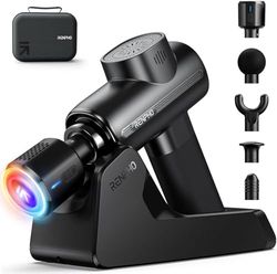 RENPHO Massagepistool Diep Weefsel met Oplaadstandaard, Warmte- en Koudekop, Actieve Thermacool Deluxe