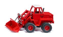 siku 3563, Cargadora de ruedas Kramer 411, Juguete para niños, 1:50, Metal/Plástico, Rojo, Pala y brazo de carga móviles, Neumáticos gruesos de goma