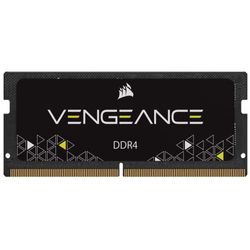 Corsair Memoria para portátil Vengeance SODIMM de 32 GB (1 x 32 GB) DDR4 3200 MHz CL22 (compatible con procesadores Intel Core de undécima generación) negra