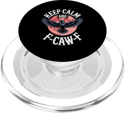 F-Caw-F Black Crow Blackbird FCAWF PopSockets PopGrip for MagSafe