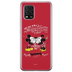 ERT GROUP mobiltelefonfodral för Xiaomi MI 10 LITE originalt och officiellt licensierat Disney mönster Mickey & Minnie 005 anpassad till formen på mobiltelefonen, fodral tillverkad av TPU-plast
