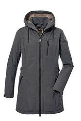 G.I.G.A. DX Dames Softshell parka met afritsbare capuchon GW 46 WMN SFTSHLL PRK, midnight, 42, 40898-000